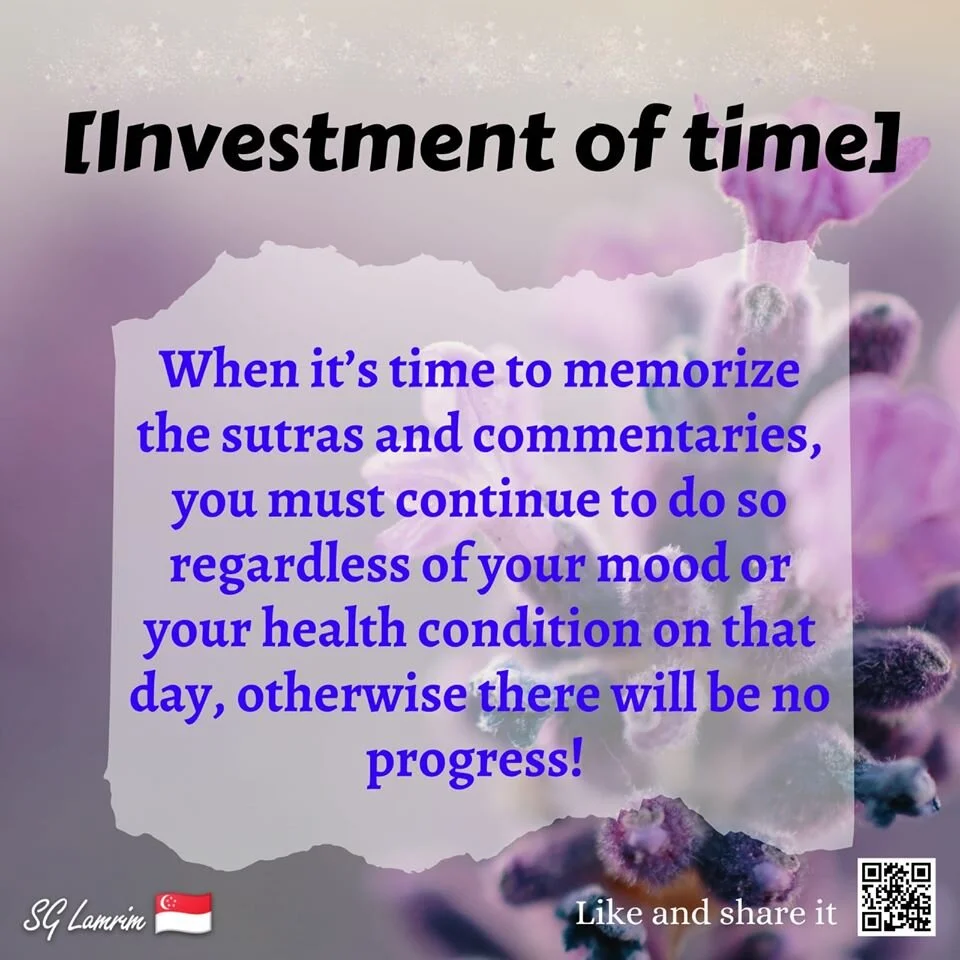 Investment of time