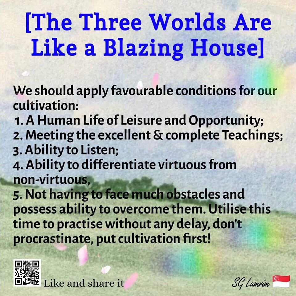 The Three Worlds Are Like a Blazing House