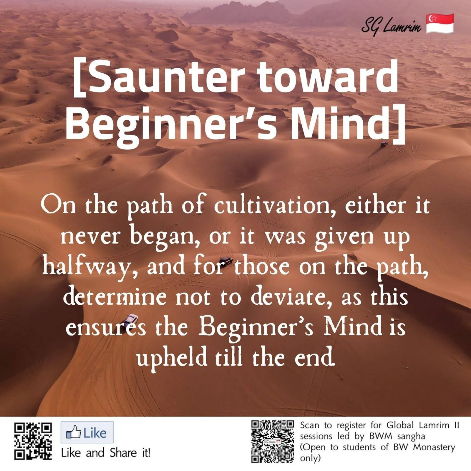 Saunter toward Beginner’s Mind