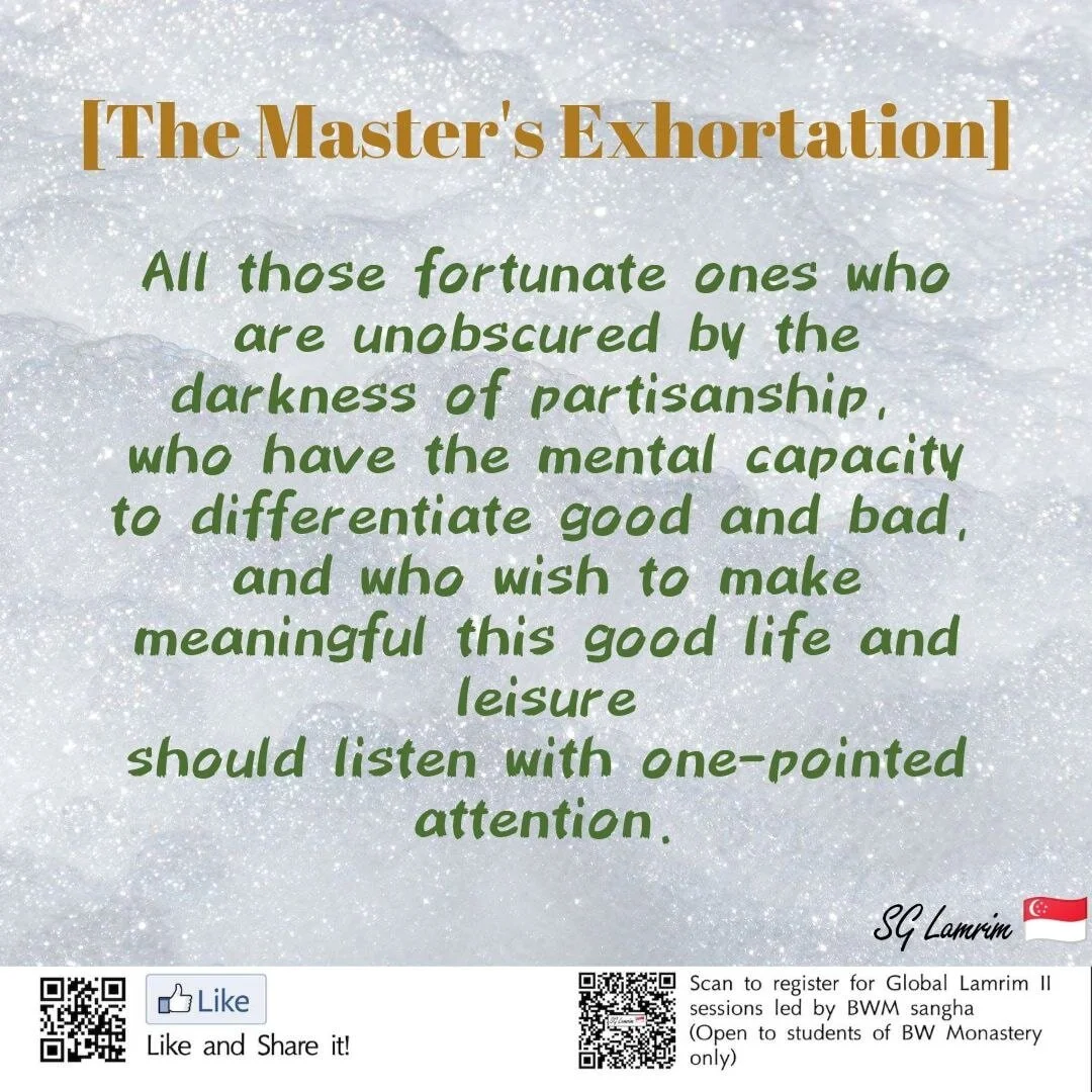The Master's Exhortation