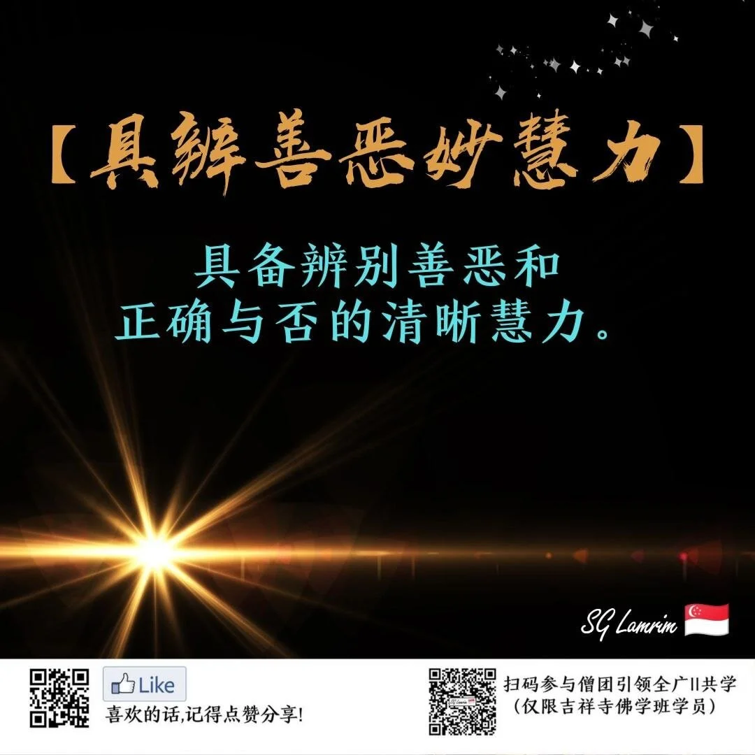 具辨善恶妙慧力