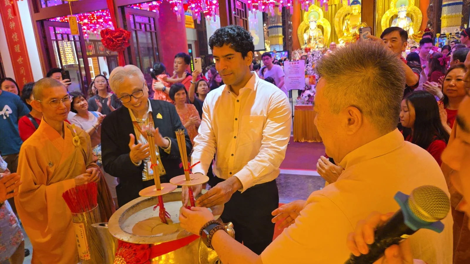 Mr. Vikram Nair, MP of Sembawang GRC, Joins our Joyous Chinese New Year Eve Celebration