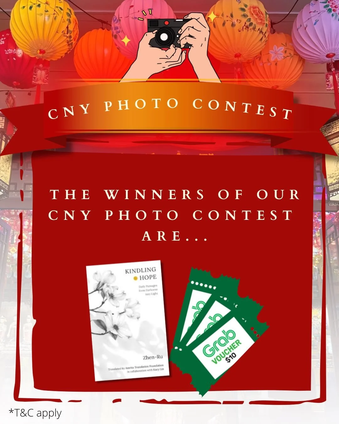A huge THANK YOU to everyone who joined our CNY Photo Contest 2026! Your stunning entries blew us away 🤩
After much discussion (and many difficult decisions!), we&rsquo;ve finally selected our Top 3 winners 🏆✨
Congratulations to:
1st: @calvinseng49