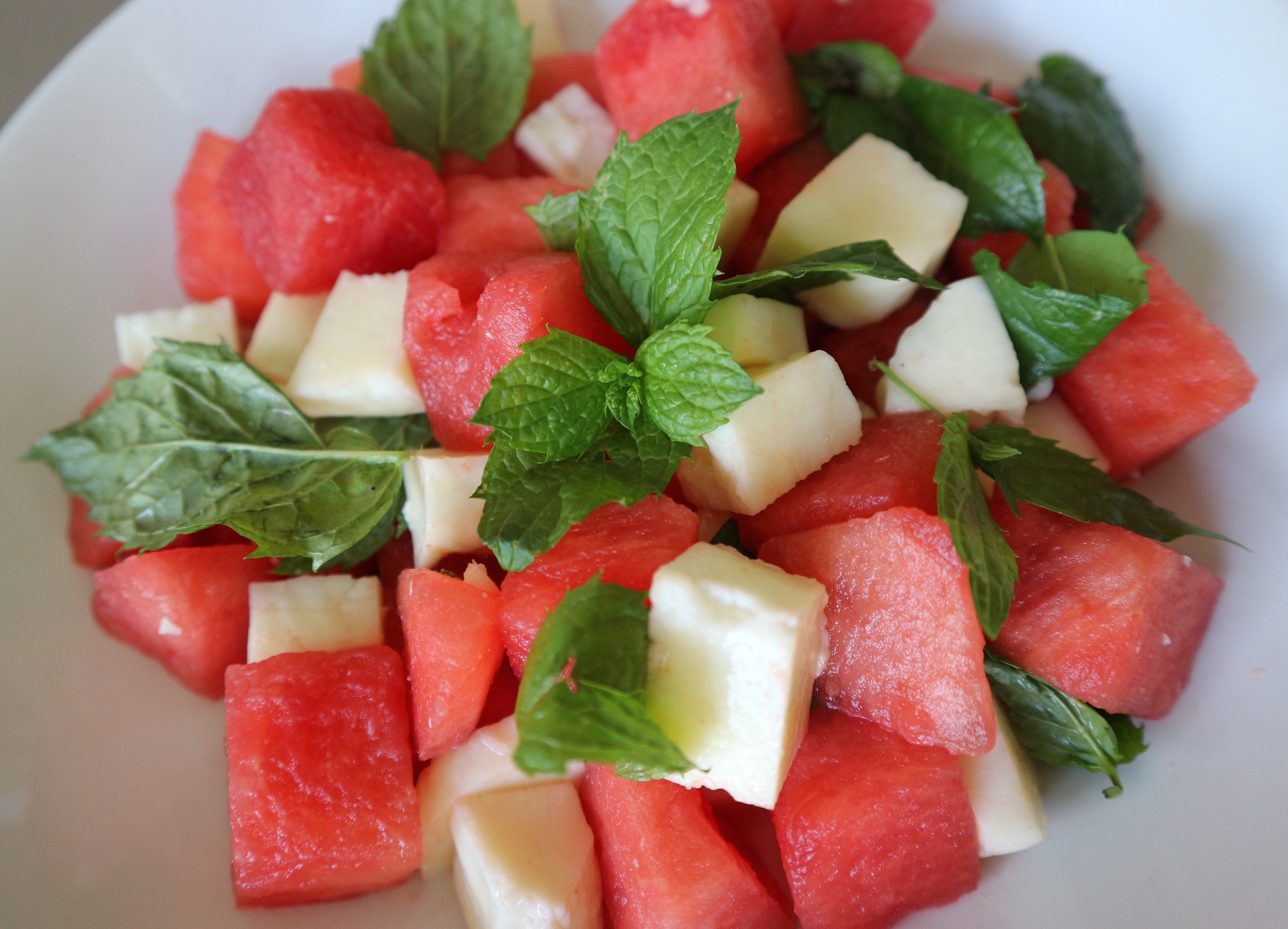 Refreshing Watermelon, Haloumi & Mint Salad