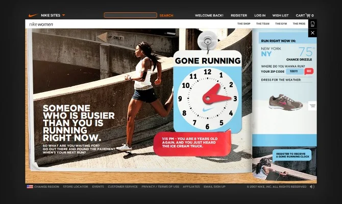 old nike website