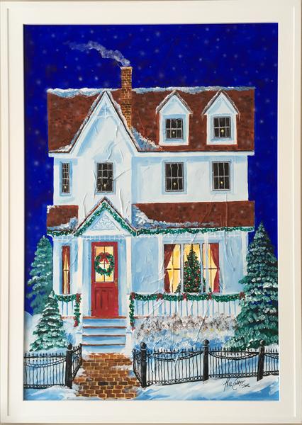 "ChristmasWarm" - 24x28" acrylic on canvas - in private collection