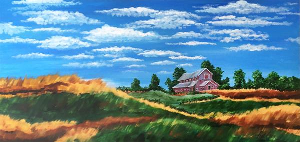 ""WindwavesofOchre" - 30x60" - acrylic on canvas - $2400