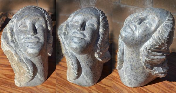 "ReleasedFromStone" - 11" - Oregon Soapstone - in private collection
