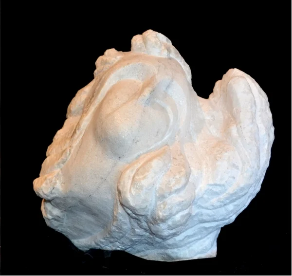 "Swirling Stone Dreams" - 13x13x13" - Vermont Danby Marble - $2000