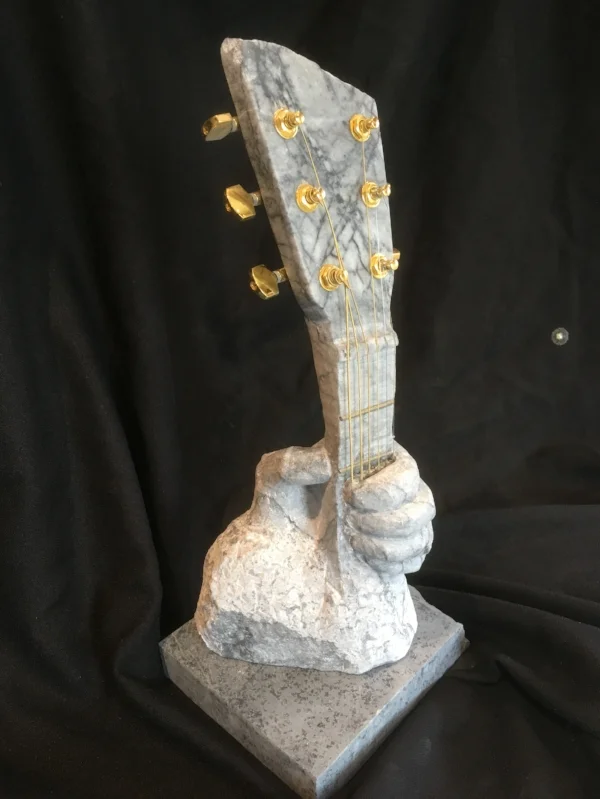 "The Player" - Arizona Marble, soapstone base - 16x6x6"- $800