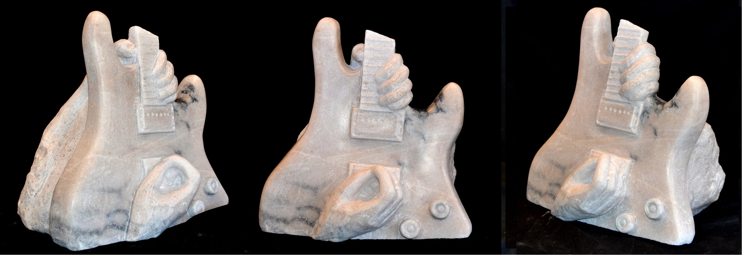 “Marble Guitar Player” - 12x12x9” - Arizona Marble - $3000