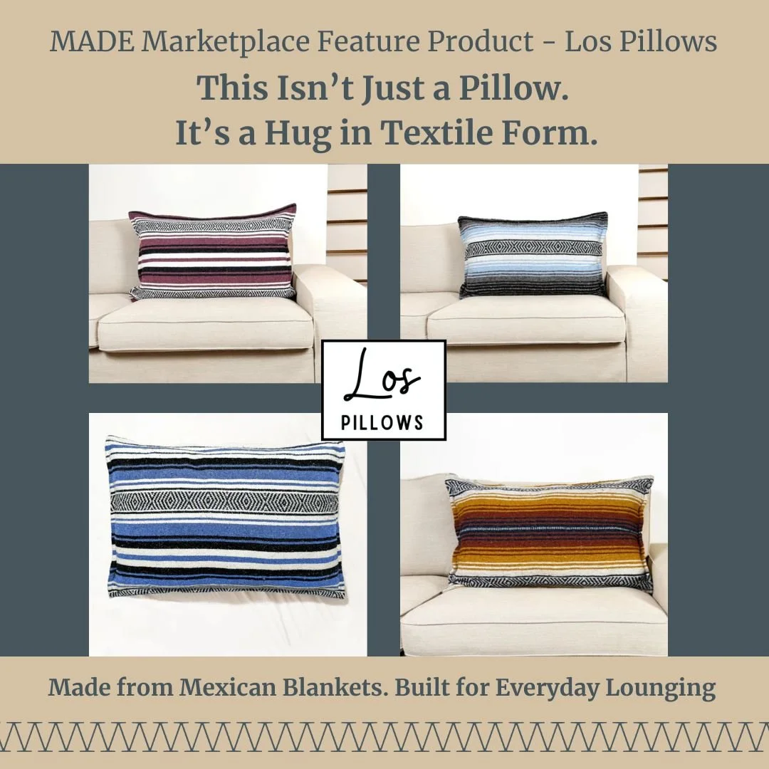 Made Marketplace Feature Product: Los Pillows

Your Throw Pillows Look Cute&mdash;But Are They Actually Comfortable?

Let&rsquo;s be honest: most throw pillows are&hellip; disappointing.
They&rsquo;re too small to support you, too flat to sink into, 