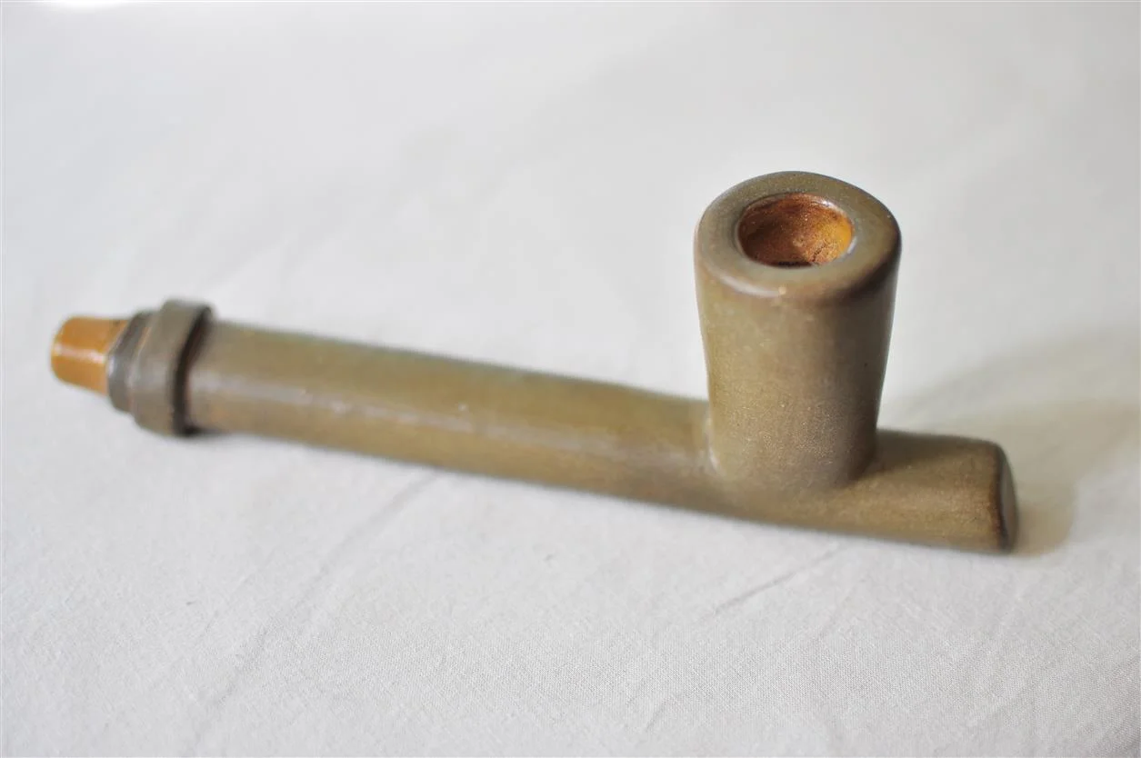 Wooden Shipibo Pipe 9 (Peru)