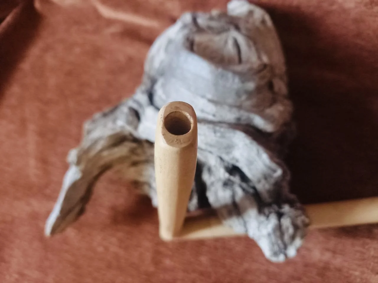Handmade Wooden Tepi Applicator for Rapé