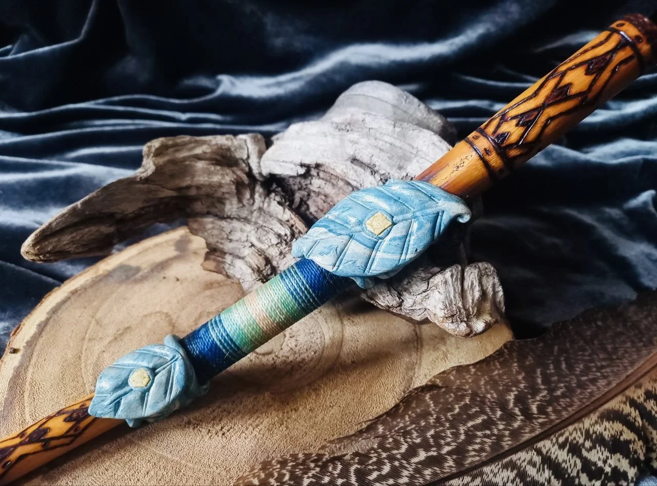 Handmade TEPI from the Jungel of Brazil, Blue Lotus