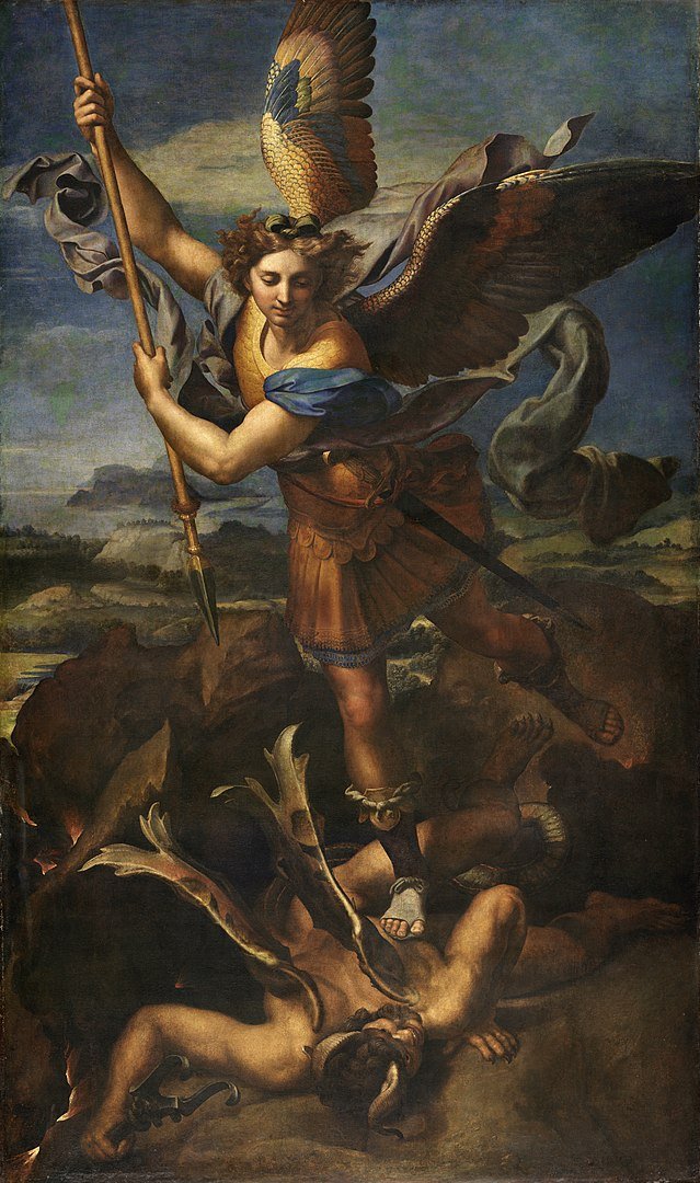 St Michael Vanquishing Satan. Raphaell  