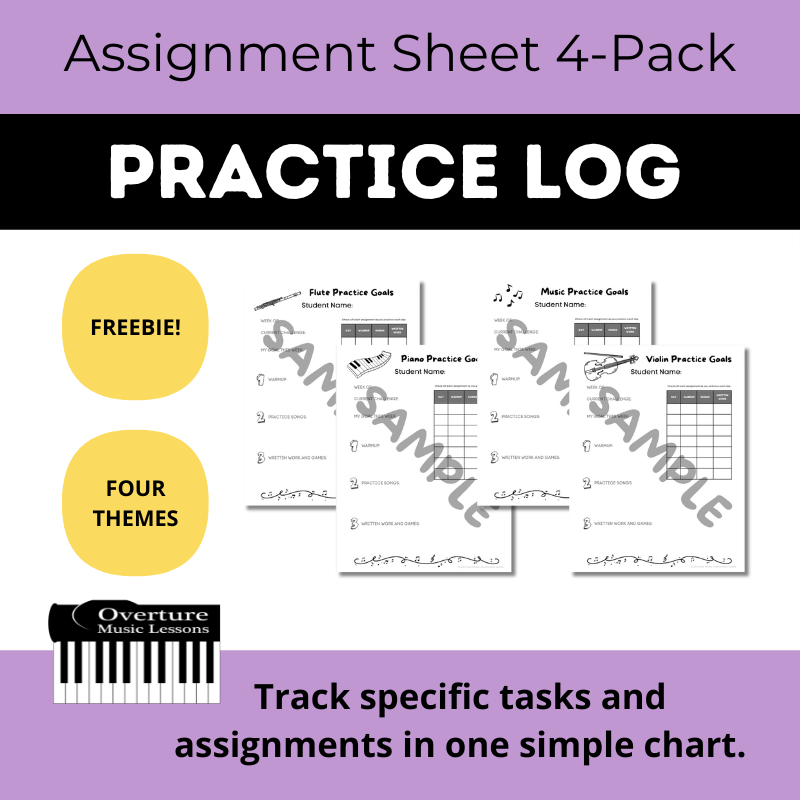 Free Assignment Sheet 4-Pack