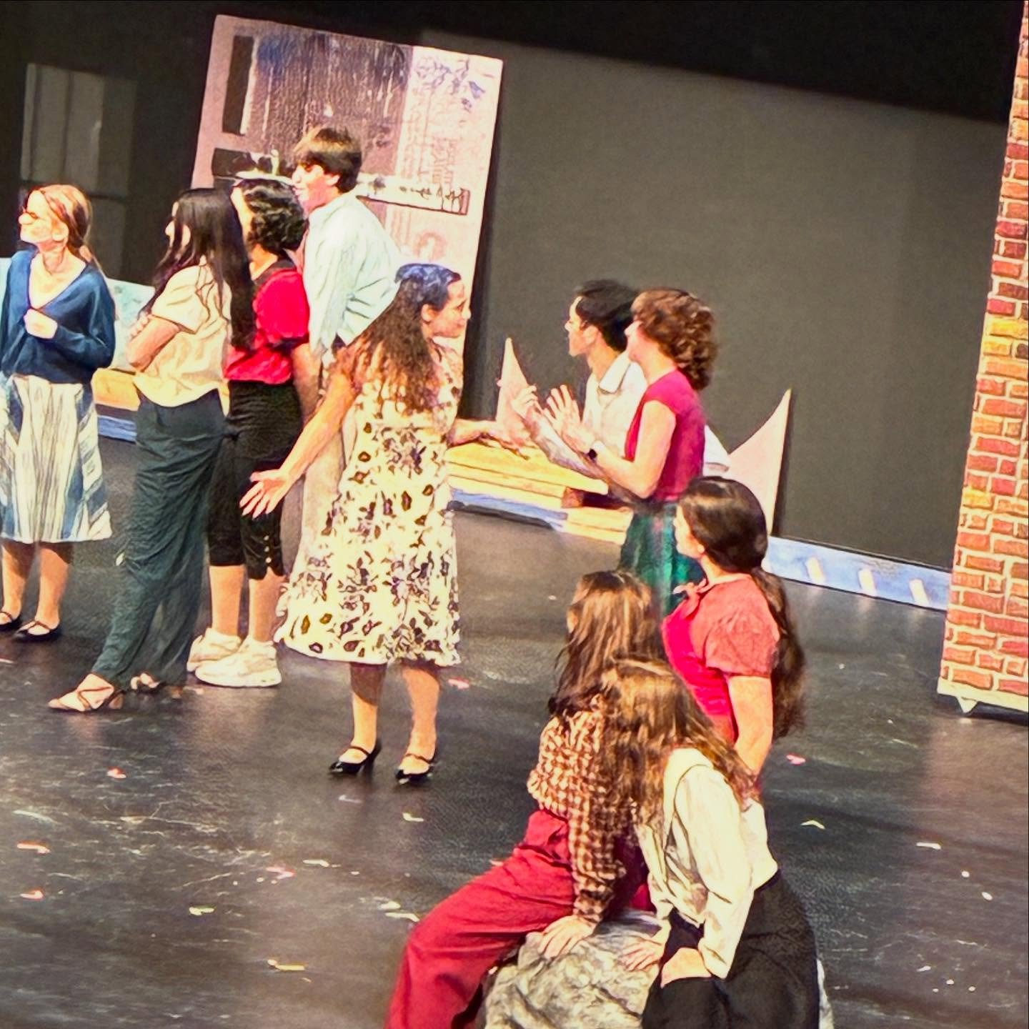 It&rsquo;s the home stretch for the cast and crew of The Pajama Game at @bmhs.arts! Tech week means final costume tweaks, notes on improv, polishing the vocals, and very late rehearsals. These kids are DEDICATED! Tickets at billericafinearts.ludus.co