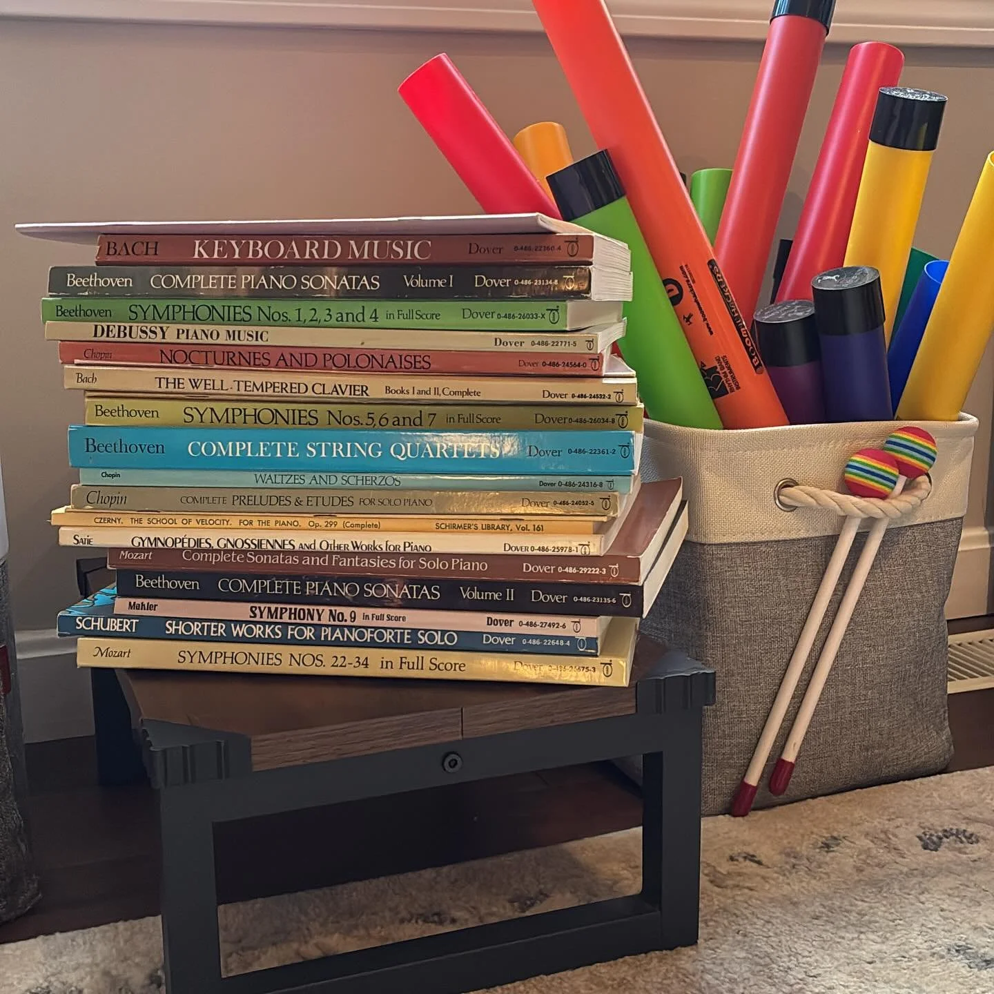 Look at this absolute treasure trove of books given to me by our local library book store! These are going to get great homes with students!! #pianoteacher