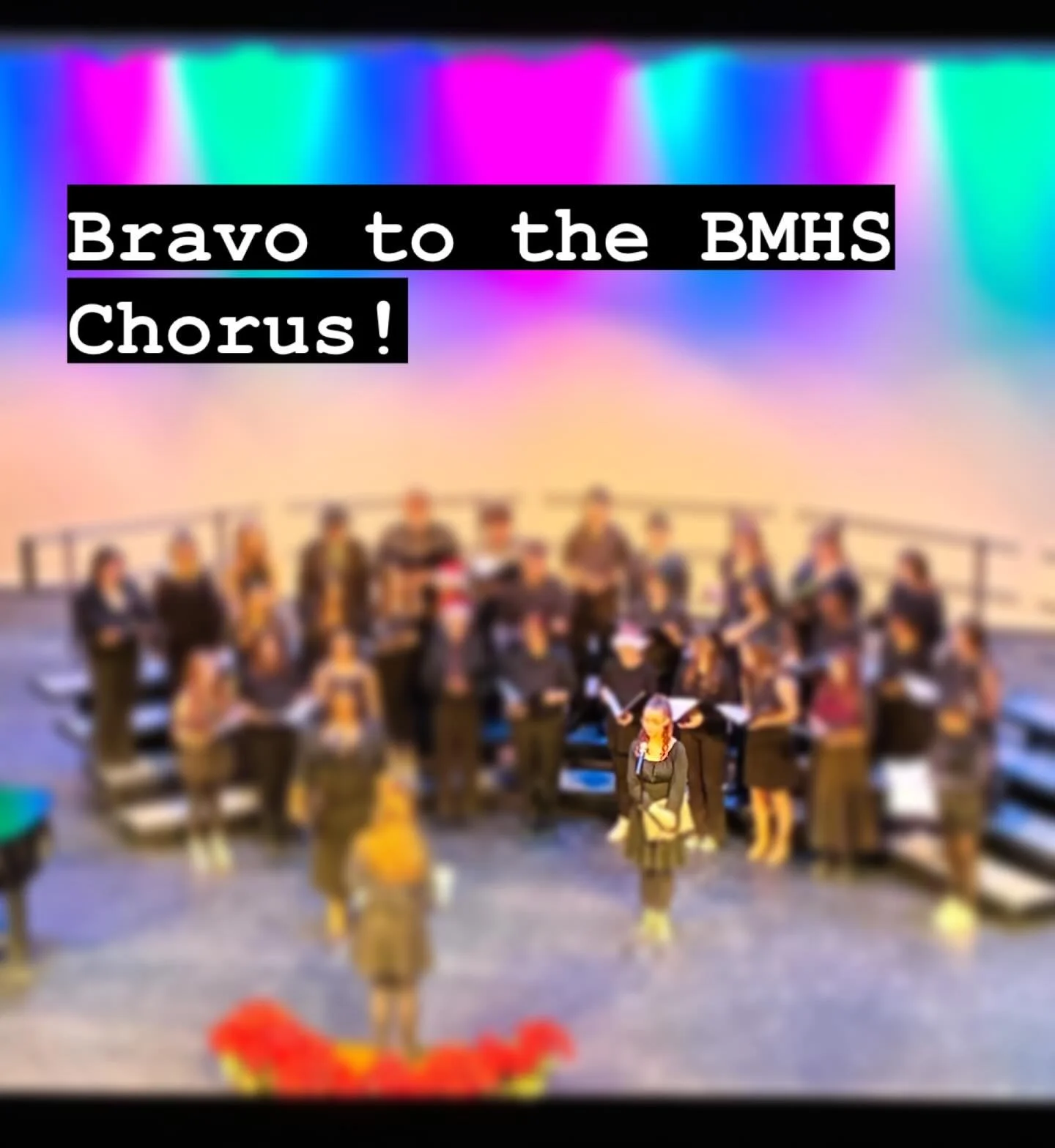 A beautiful, ambitious concert by @bmhs.arts last night! These are some talented and hardworking kids! What a wonderful surprise to hear my daughter step in for the lovely solo in Aurora Borealis. 

Faces blurred because those aren&rsquo;t my kiddos 