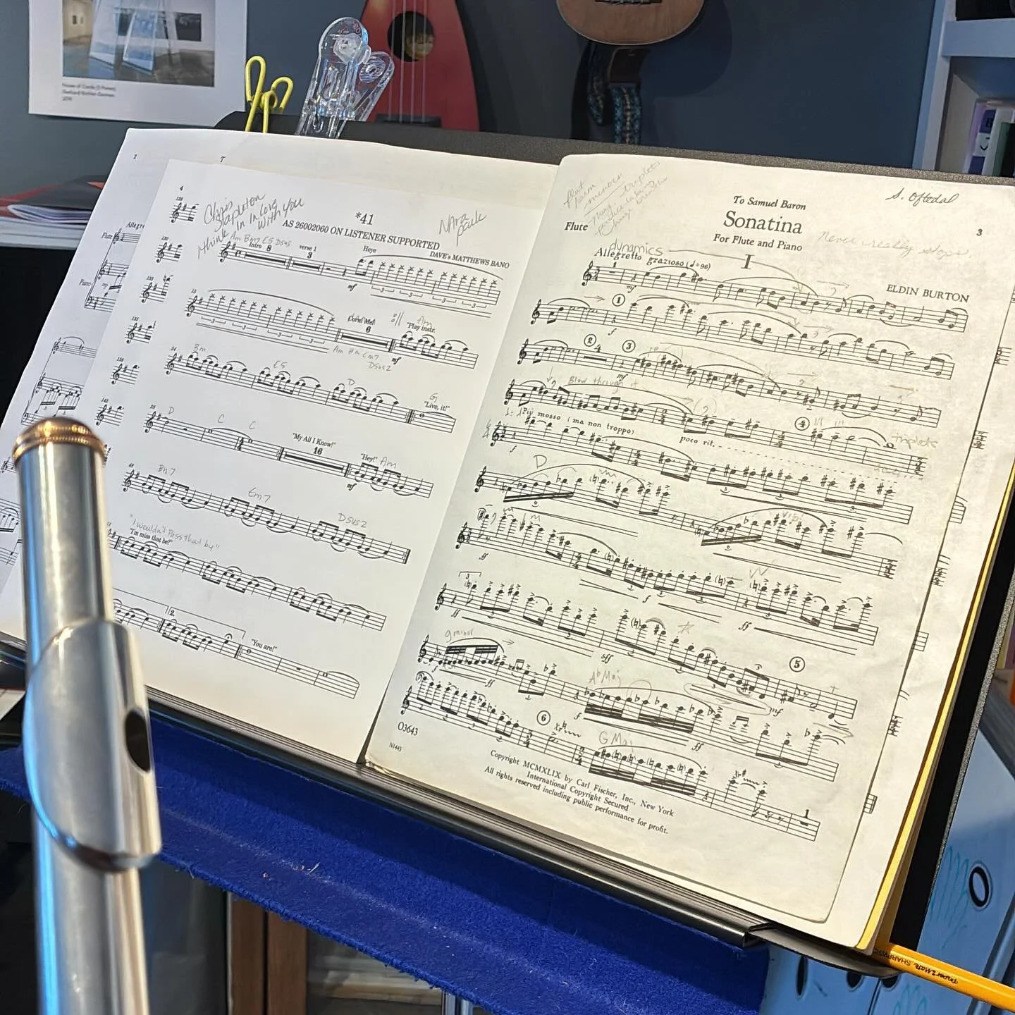 Let&rsquo;s learn the saxophone part for DMB&rsquo;s #41 AND rehearse the Burton Sonatina for an audition! #flute