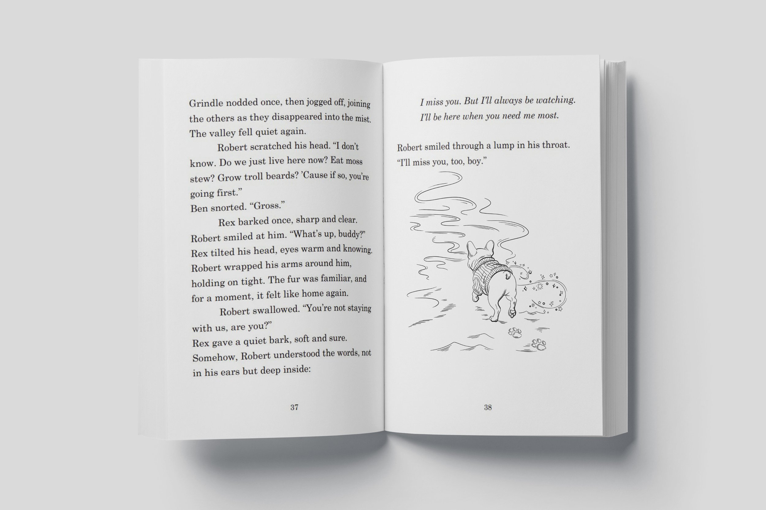 Opened book The Secret bridge 2.jpg