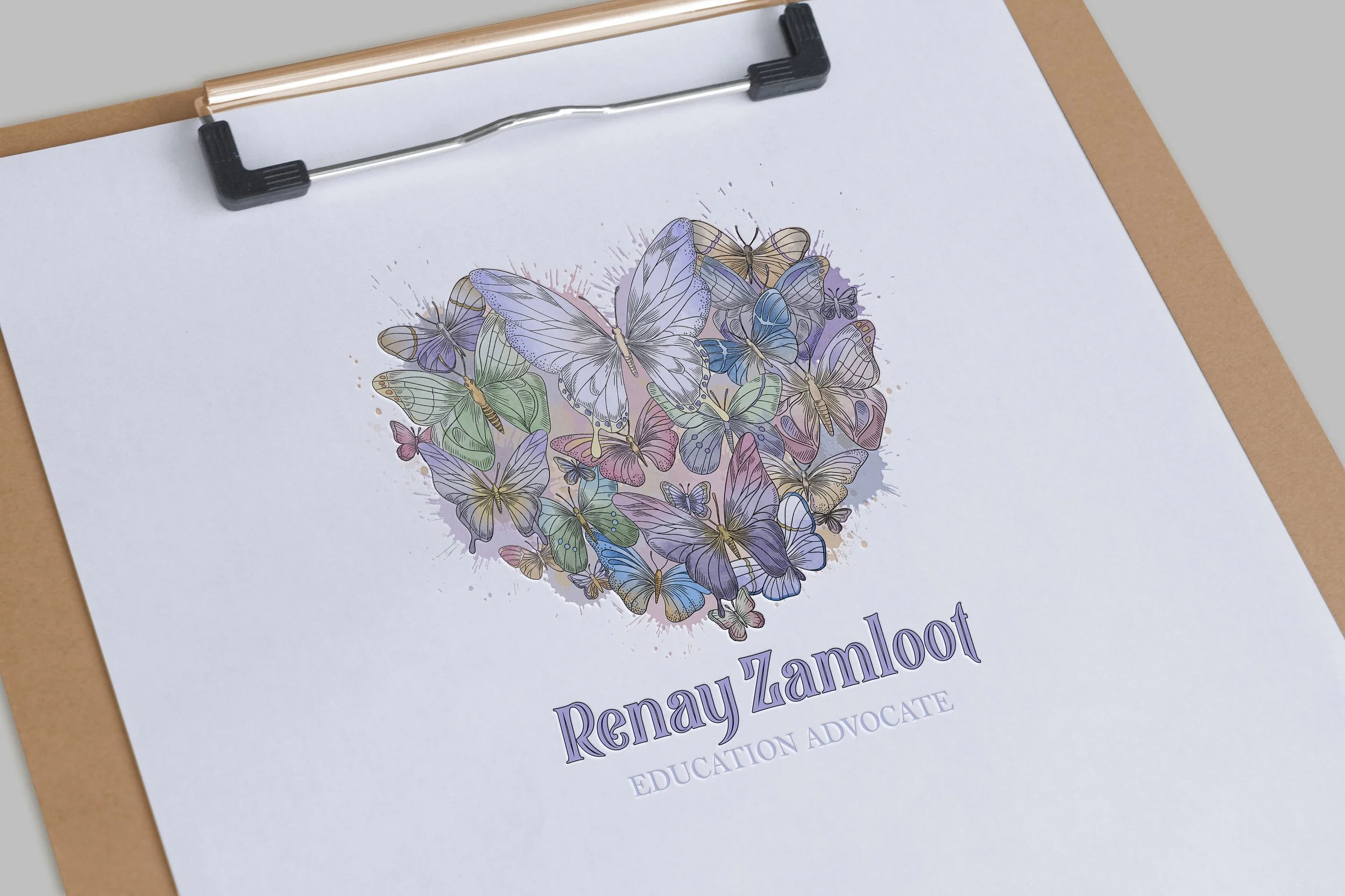  Brand identity for   Renay Zamloot   - education advocate.  