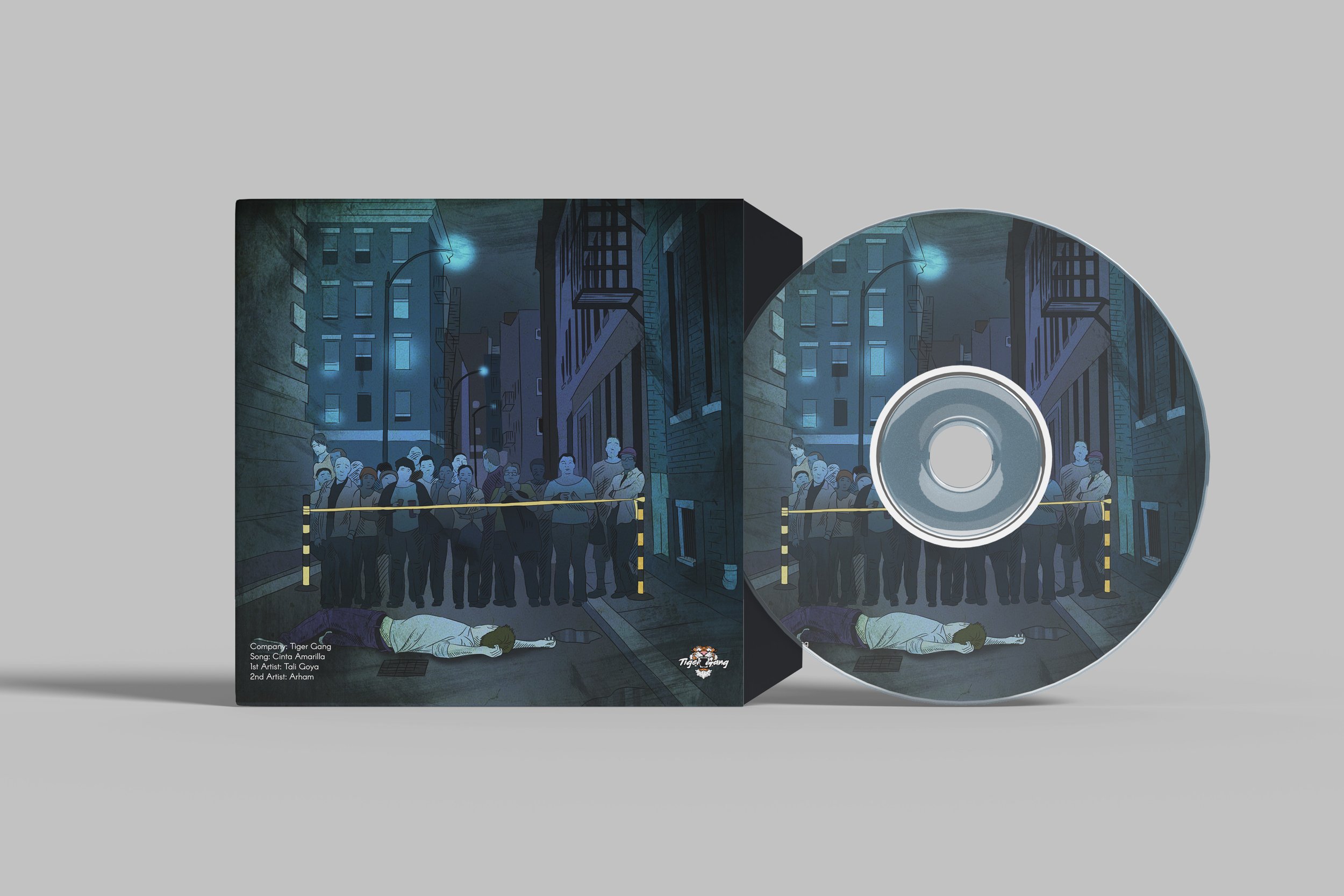  CD cover design for   Tiger Gang   