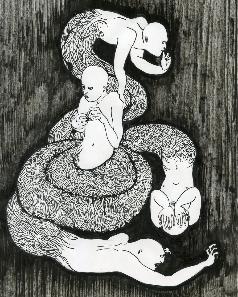 At the Bottom of the Anxiety Swamp by Jayoon Choi ‘There is a moment when you can’t help but sink deep down. Attacked by spiteful thoughts. But, oh dear! I was the monster.’ Photograph: Jayoon Choi/the Perspective Project