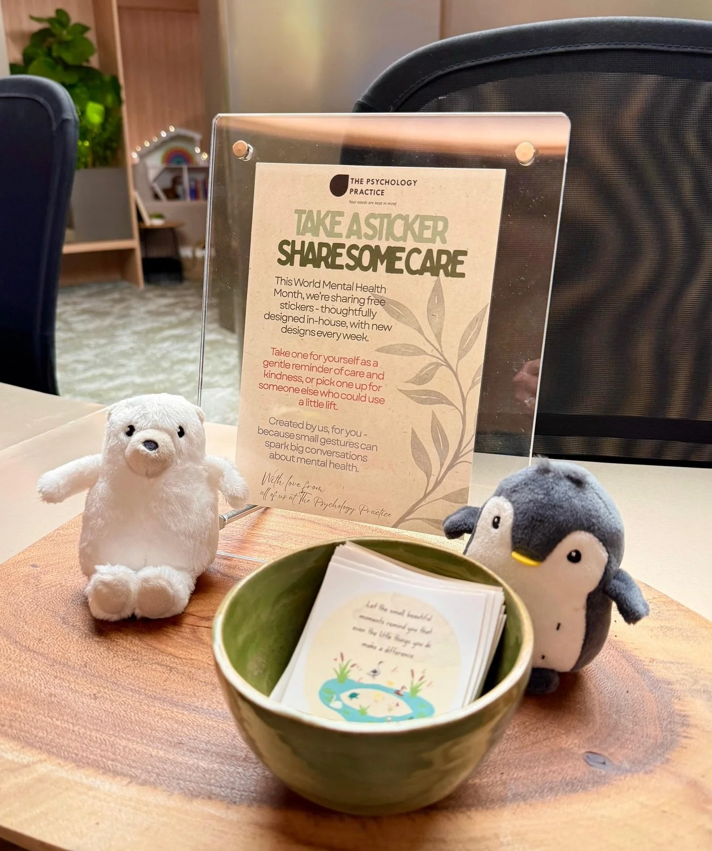 It&rsquo;s Mental Health Month, fam 🧠💛
Grab a sticker. Share some care. ✨

Our in-house mental health stickers are here to remind you: it&rsquo;s okay to slow down, take space, and feel all the feels.

Snap a pic, tag @thepsychpractice, and show us