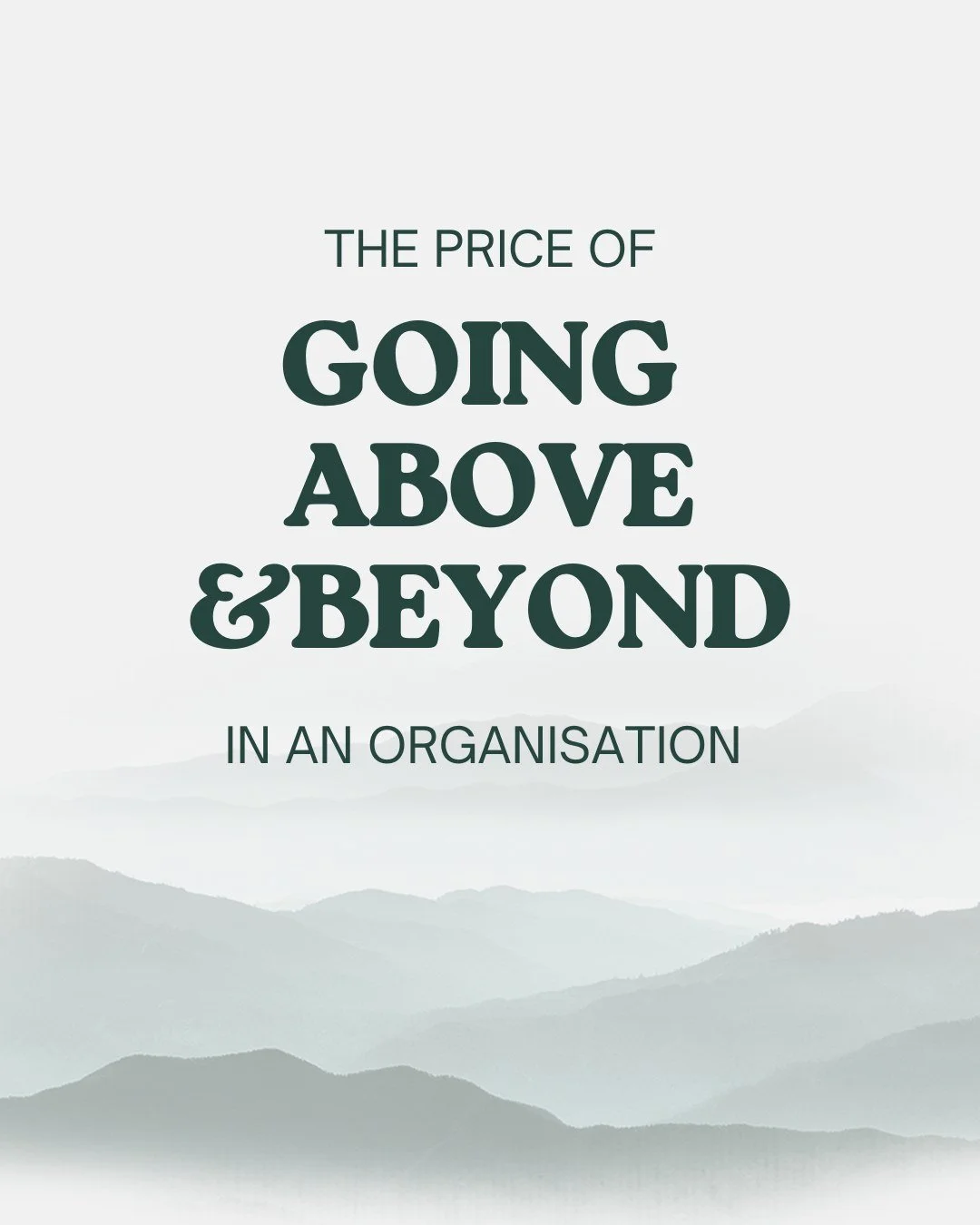 Stop seeing &quot;going the extra mile&quot; as an expectation or obligation, and start seeing it as a gift. Discretionary effort&mdash;that extra push of commitment and energy&mdash;fuels innovation and resilience in every business. However, it requ
