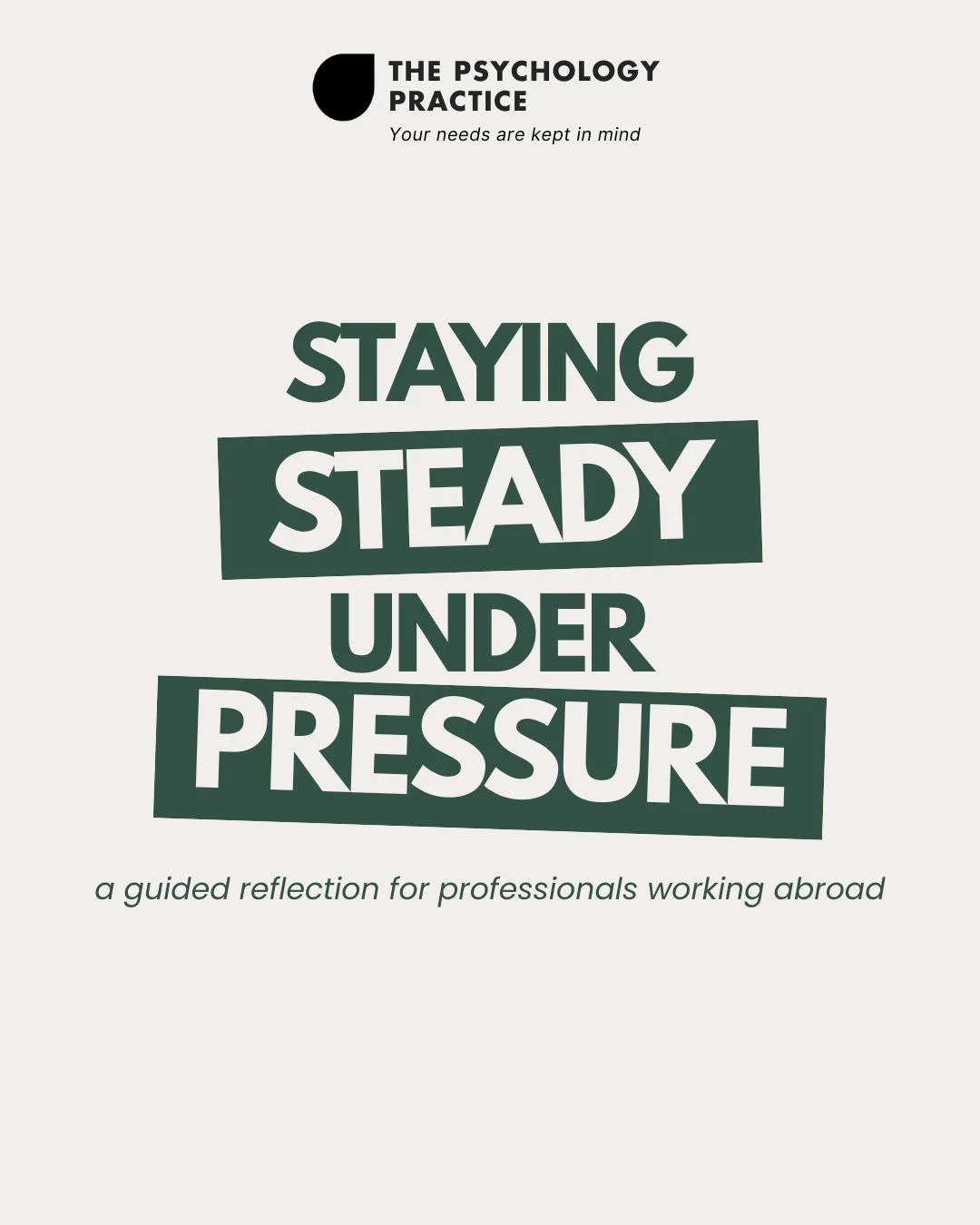 Staying steady under pressure is not about being emotionless. It is about recognising stress early and responding in ways that protect your well-being and leadership. Many leaders only slow down once stress becomes obvious, but resilience begins with