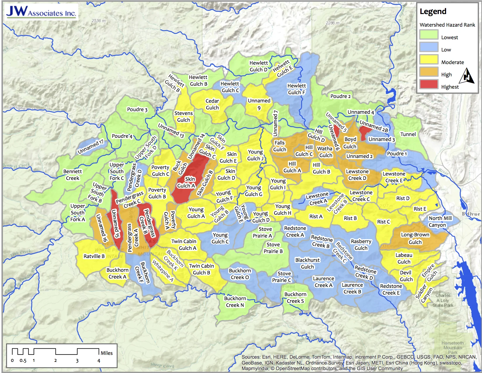 High Park Fire Small Watershed Targeting Prioritization