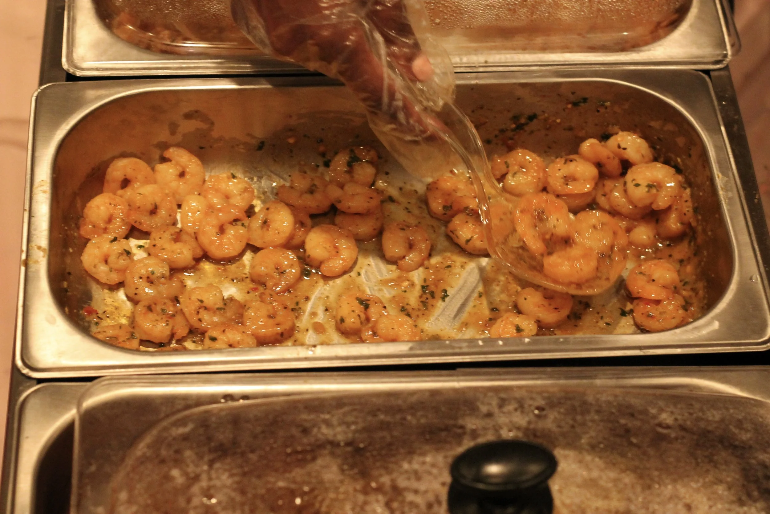 Jerk shrimp going fast. (Photo by Antoine Smart) 