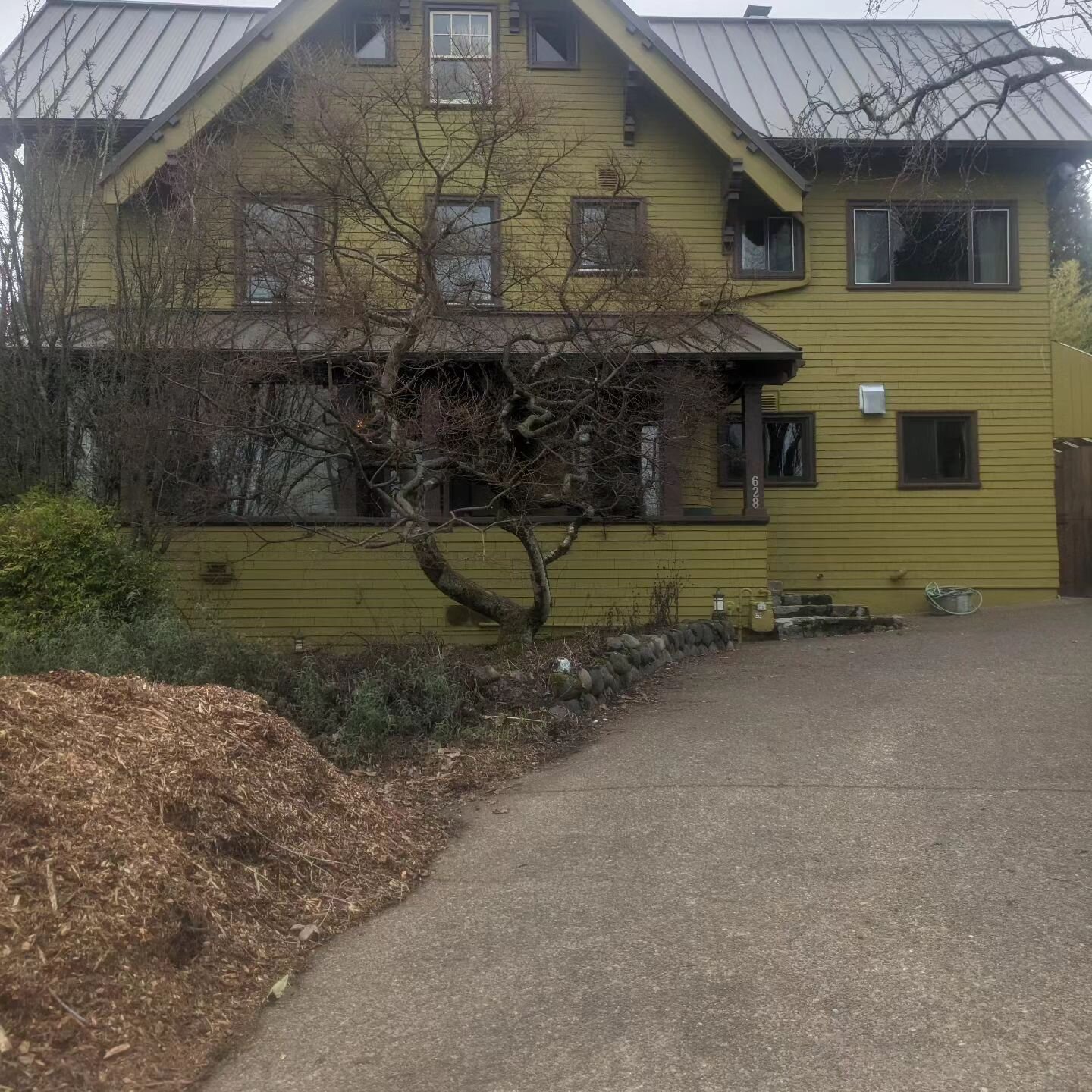 Portland Oregon Mt. Tabor home that sits in a garden of trees, berries, herbs &amp; moss! 

#colordesignportlandoregon #colorconsultantpacificnorthwest #colorbecauseitmatters