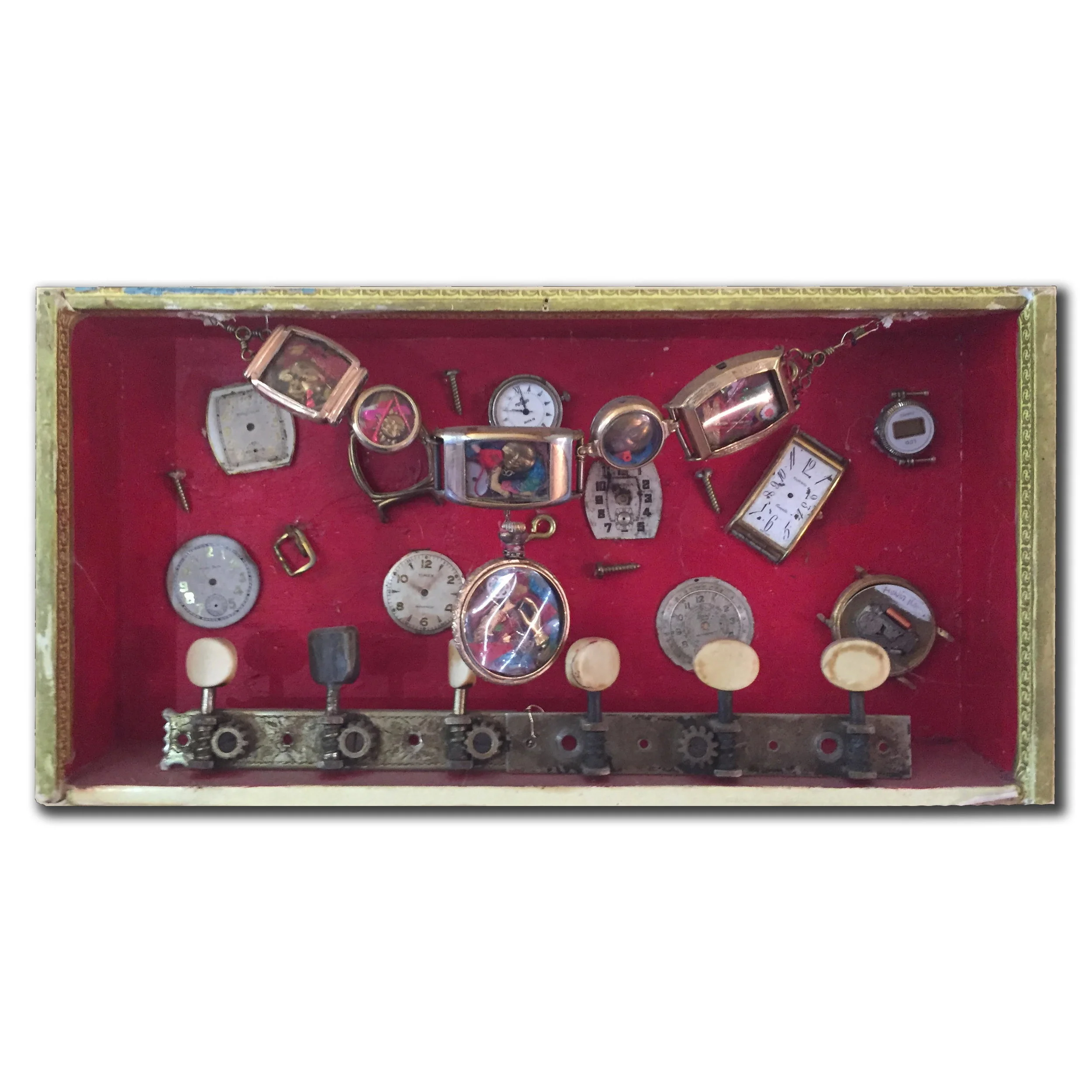 Antique watches stuffed with stuff.