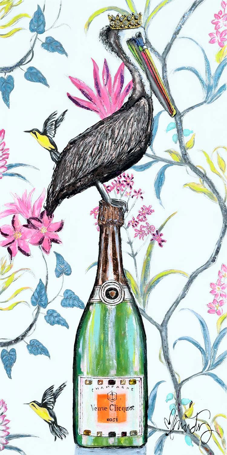 Petunia Loves Clicquot — Art by Christy