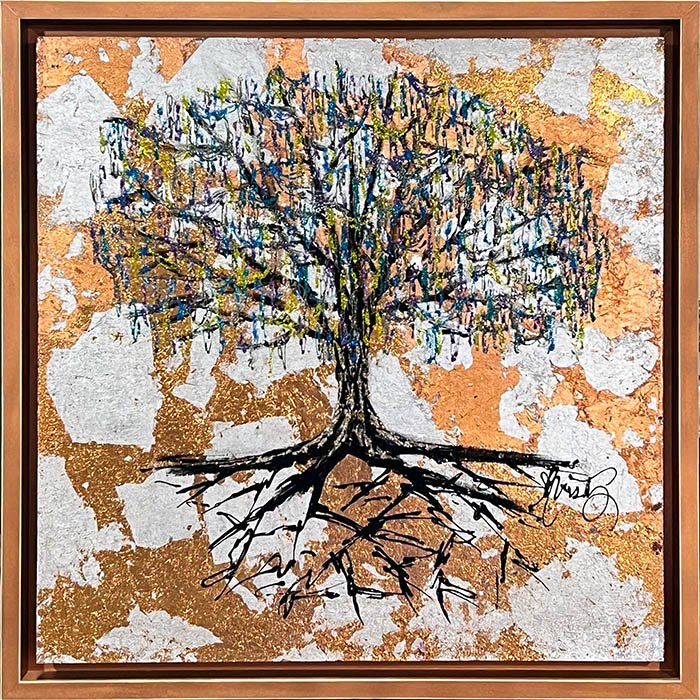 Mardi Gras Tree - 45 (Copper) — Art by Christy