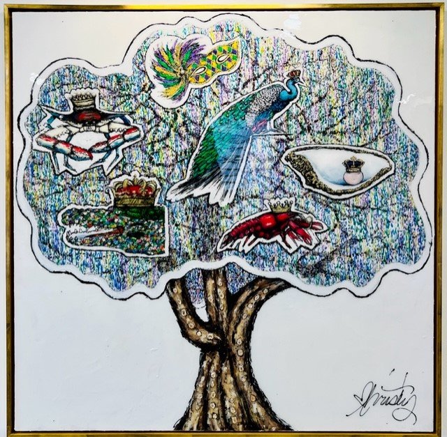 Mardi Gras Tree - NOLA NOEL — Art by Christy
