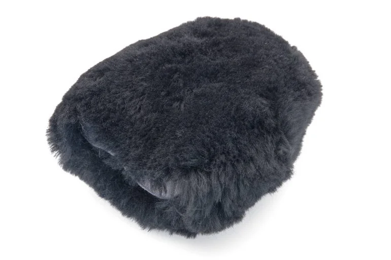 Four Finger Merino Soft Lambs Wool Half Wash Mitt