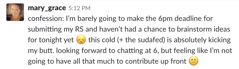 RS = Reaction/Reflection Script, a post that shares what we learned as a result of the comments and feedback other altMBA'ians left on our previous post.