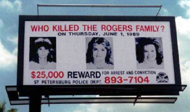 One of the billboards made during the investigation.