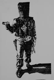 Sketch of Zodiac during his attack on Lake Berryessa.