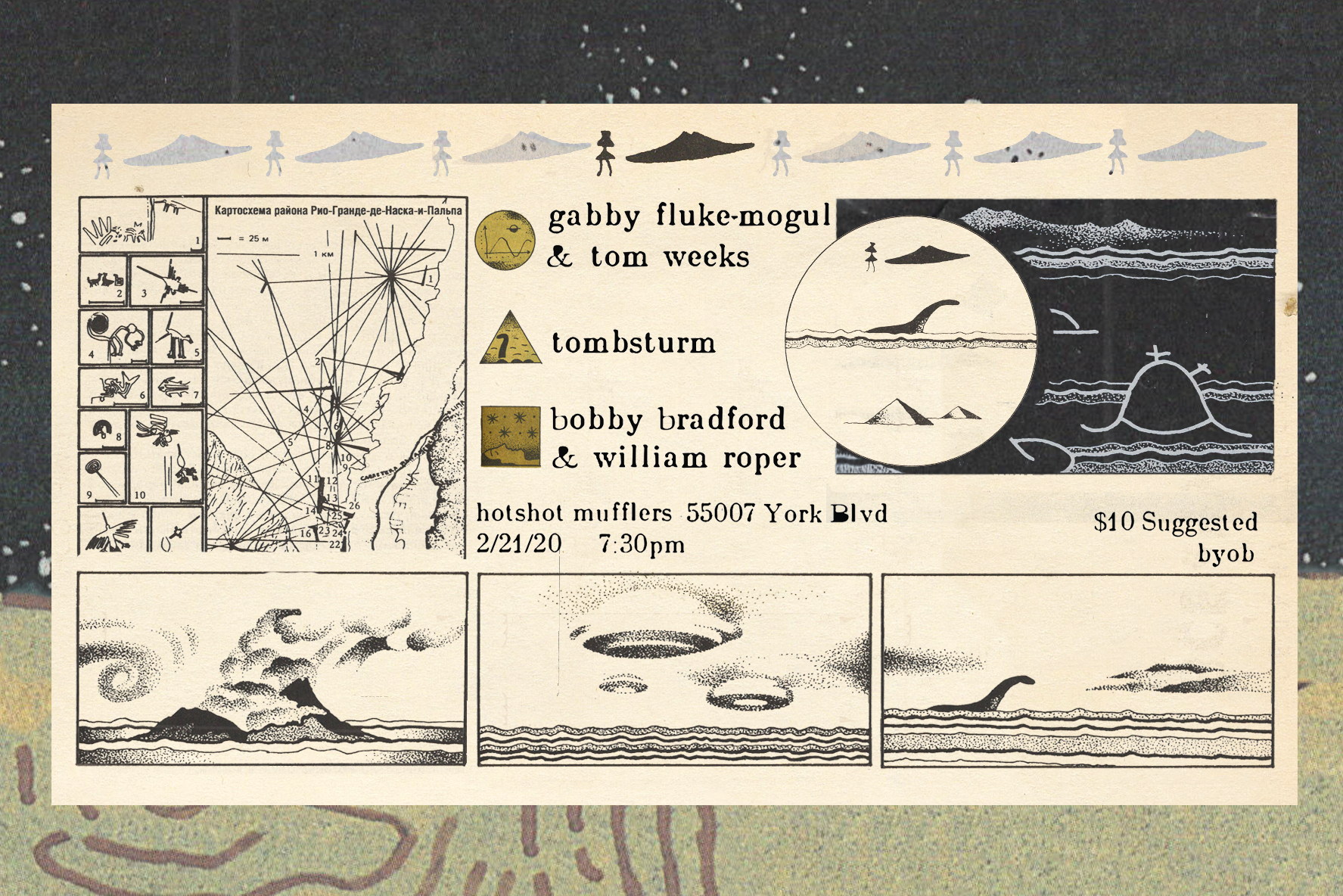 Bradford &amp; Roper / Fluke-Mogul &amp; Weeks / Tombsturm at Hot Shot Muffler