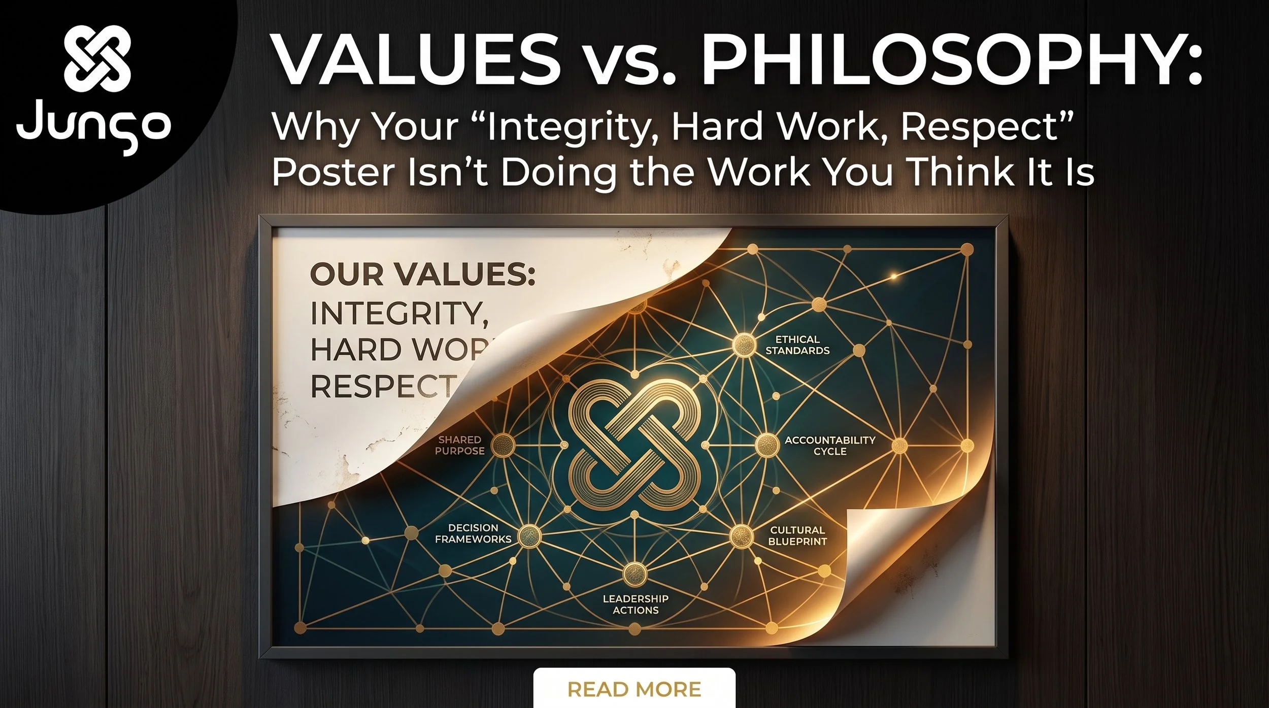 Values vs. Philosophy: Why Your "Integrity, Hard Work, Respect" Poster Isn't Doing the Work You Think It Is