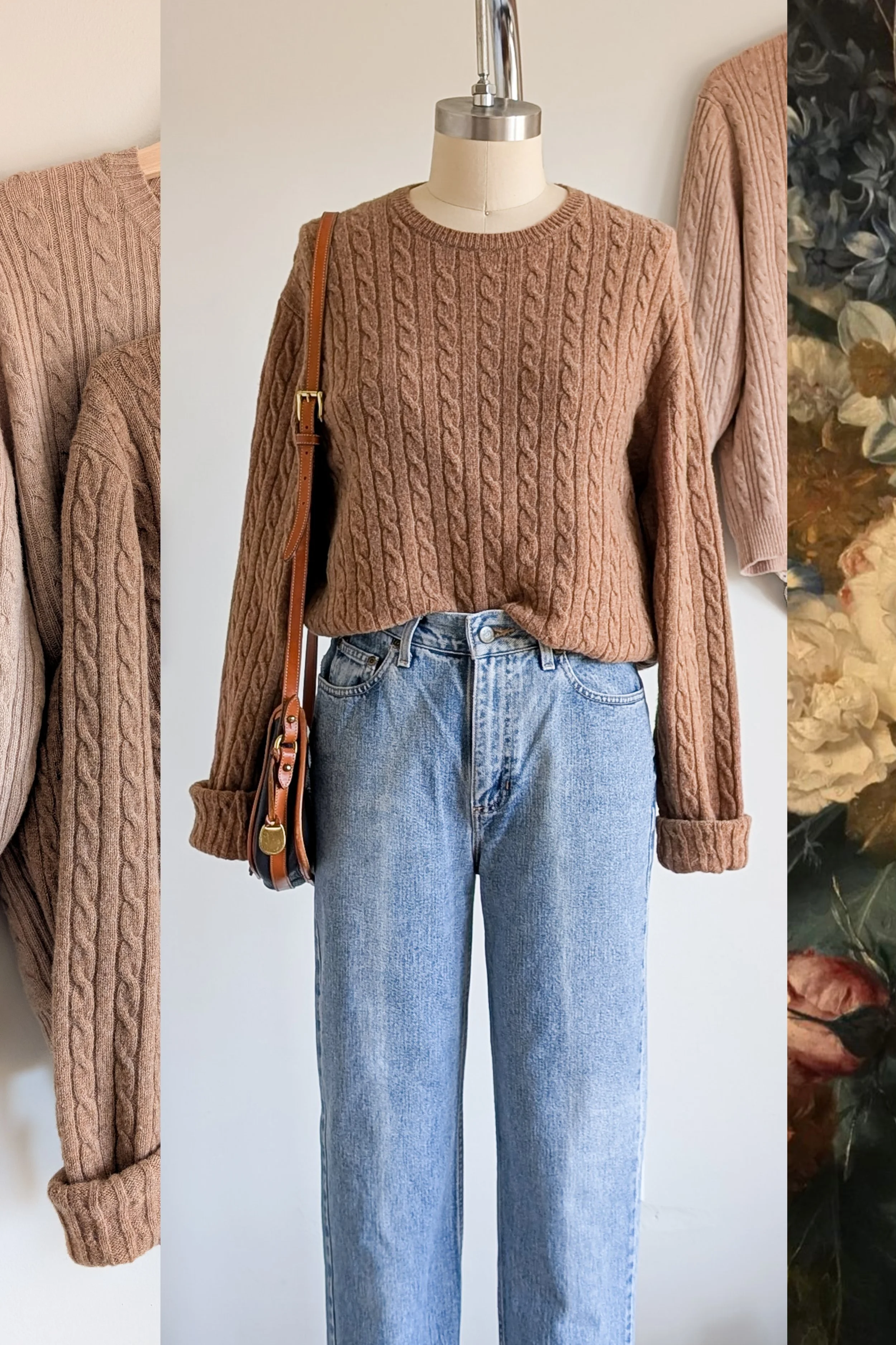 MODERN:: Brooks Brothers Wool Cable Knit Crew Neck Sweater