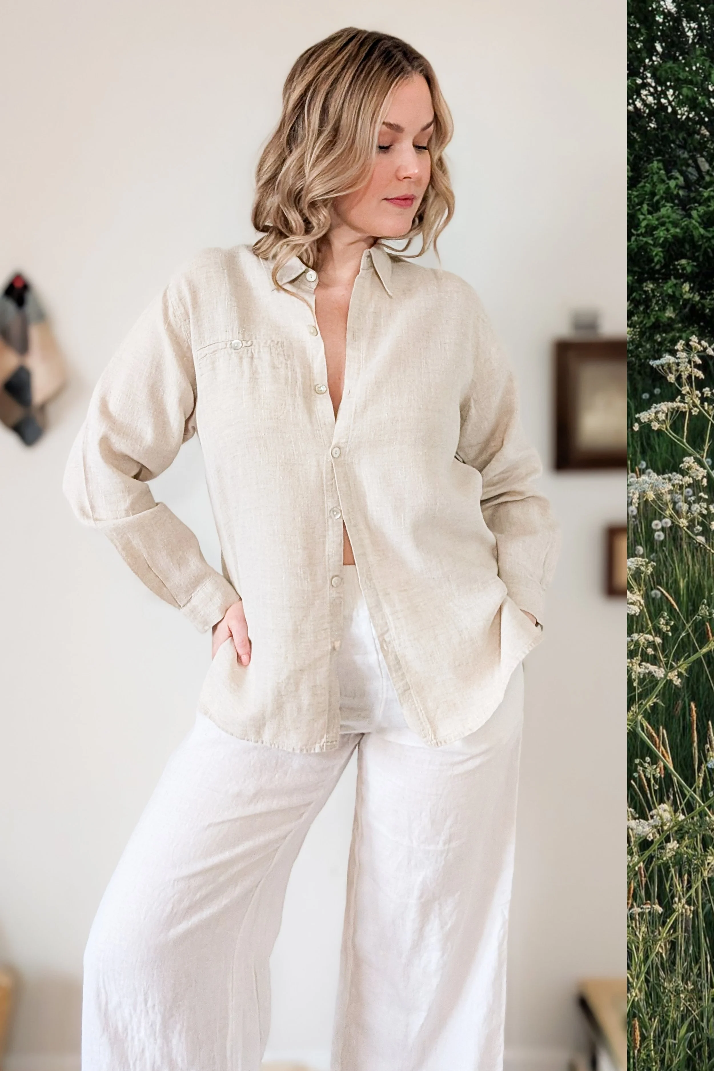 90s Perfect Linen Button Down