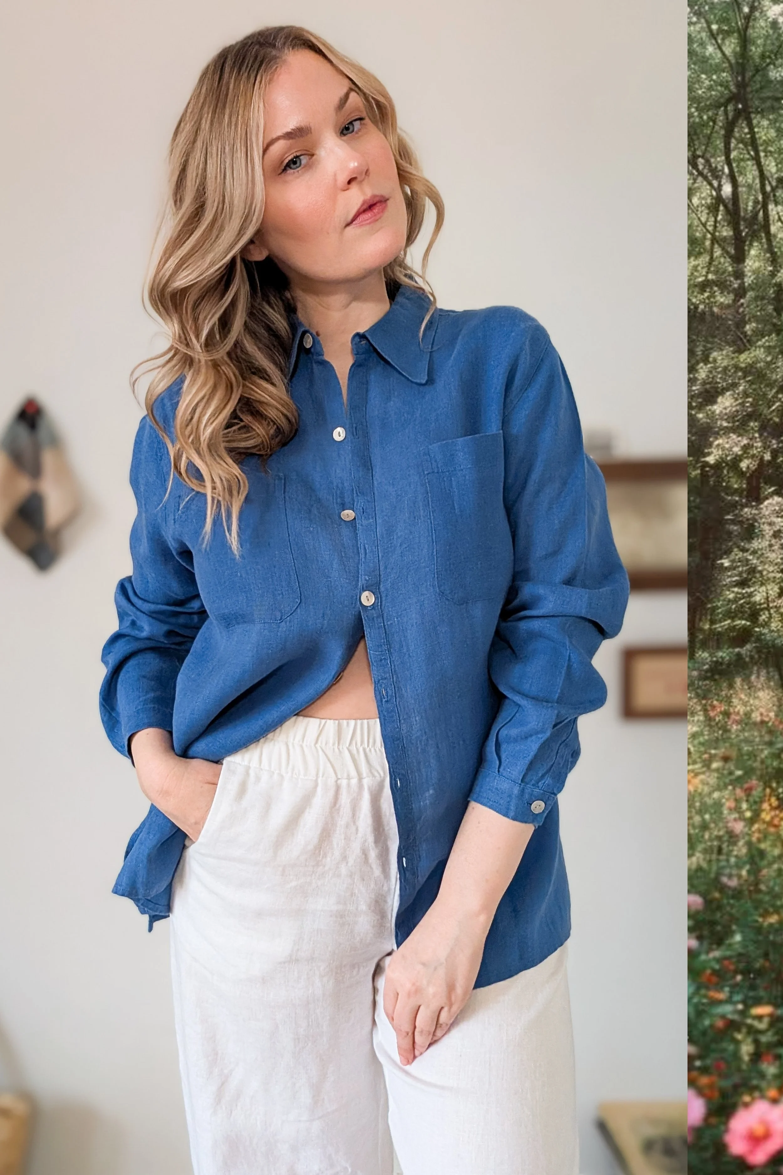 90s Perfect Linen Button Down