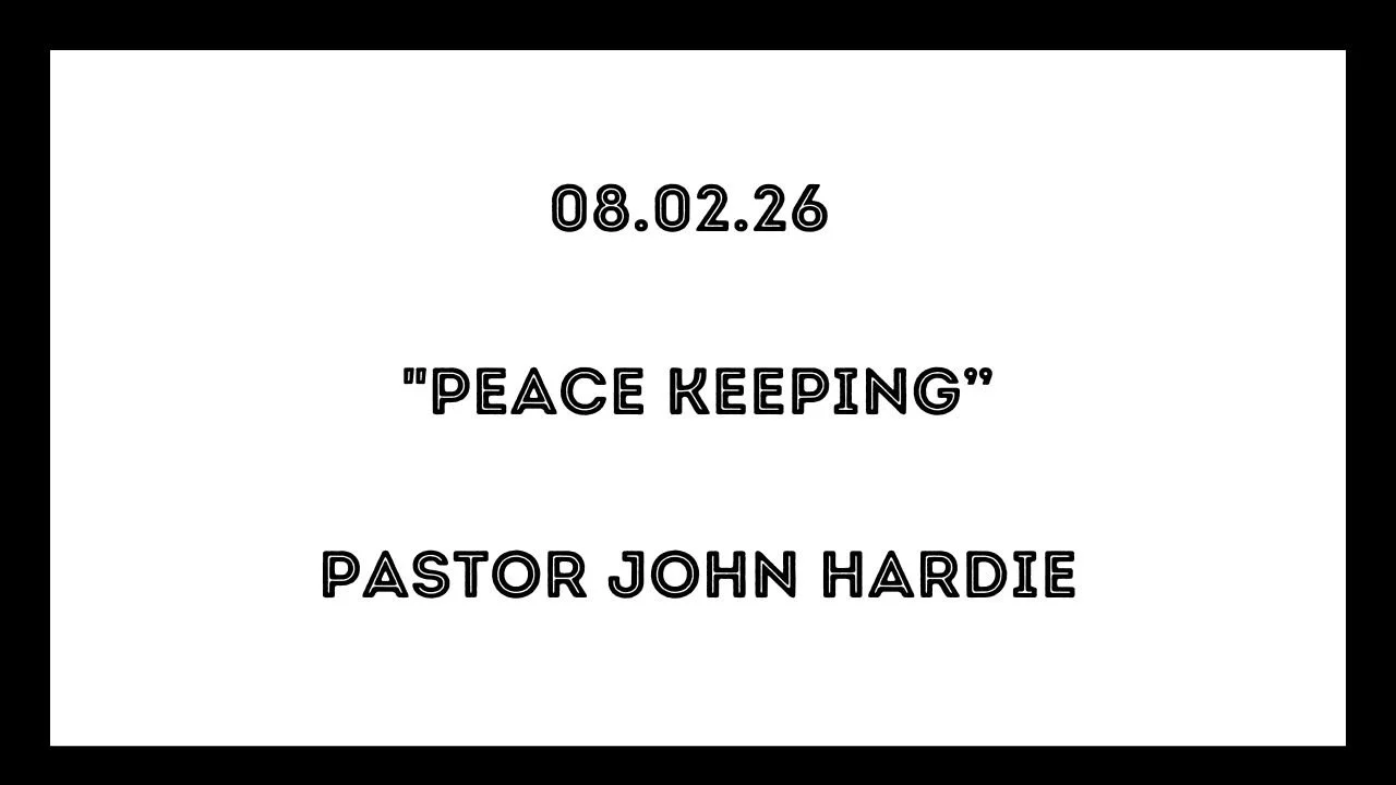 Sermon Recap | 08/02/2026