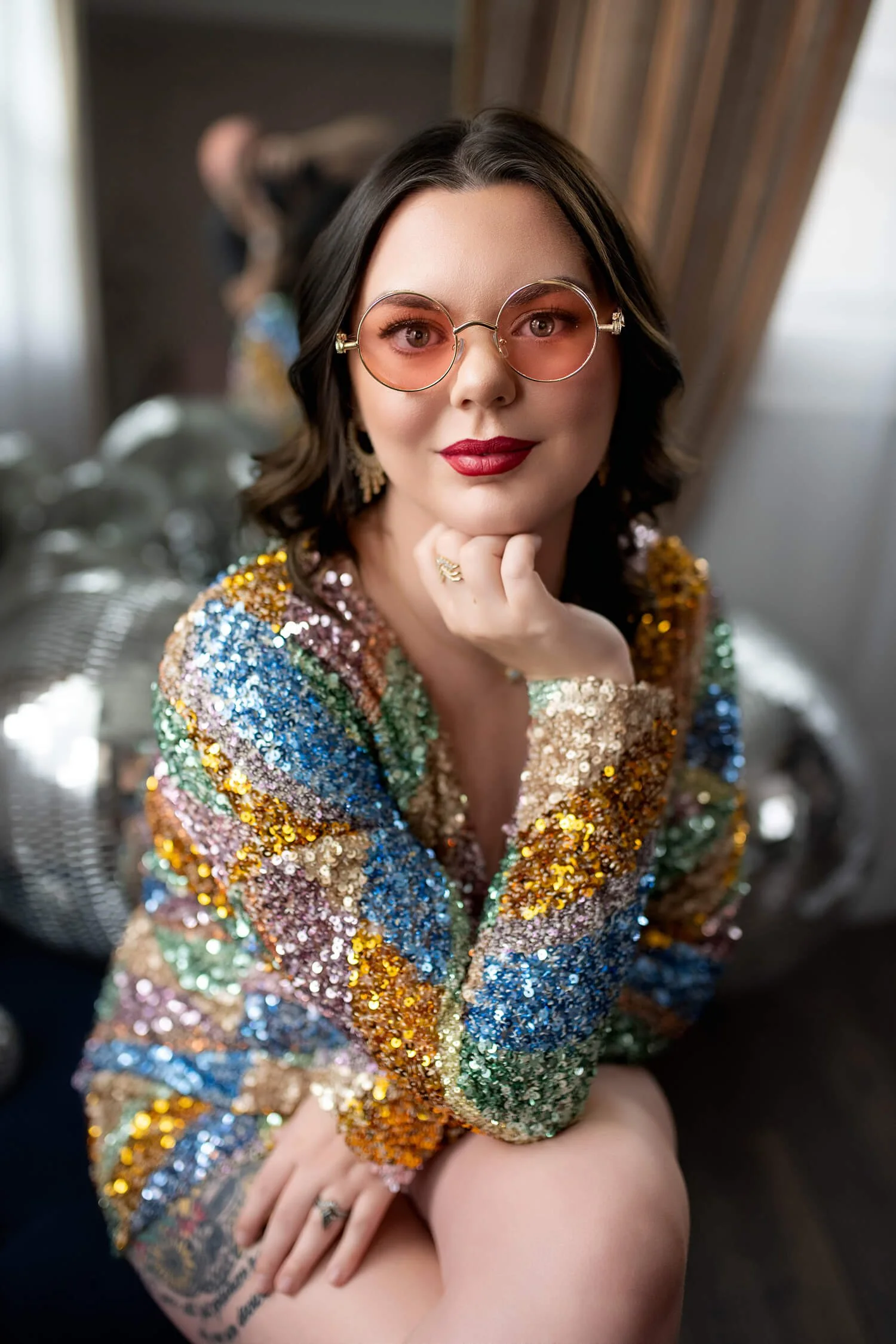 Size L - Rainbow Sparkle Romper